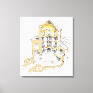 Palatine Chapel. Aachen. Germany Canvas Print