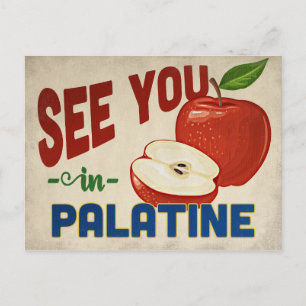 Palatine Illinois Apple - Vintage Travel Postcard