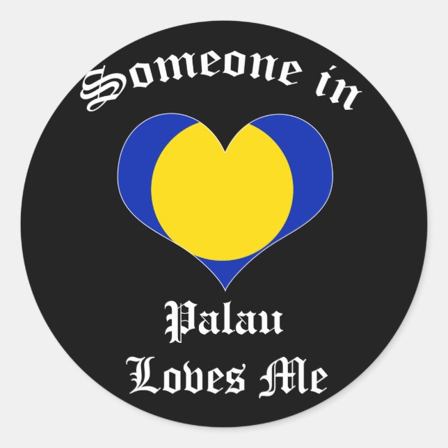 Palau Classic Round Sticker (Front)