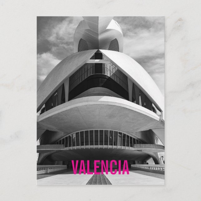 Palau de les Arts Reina Sofia, Valencia Holiday Postcard (Front)
