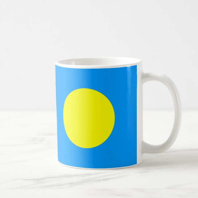 Palau Flag Ceramic Coffee Mug (Right)