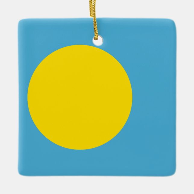 Palau Flag  Ceramic Ornament (Front)
