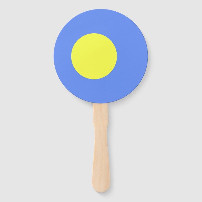 Palau flag hand fan (Front)