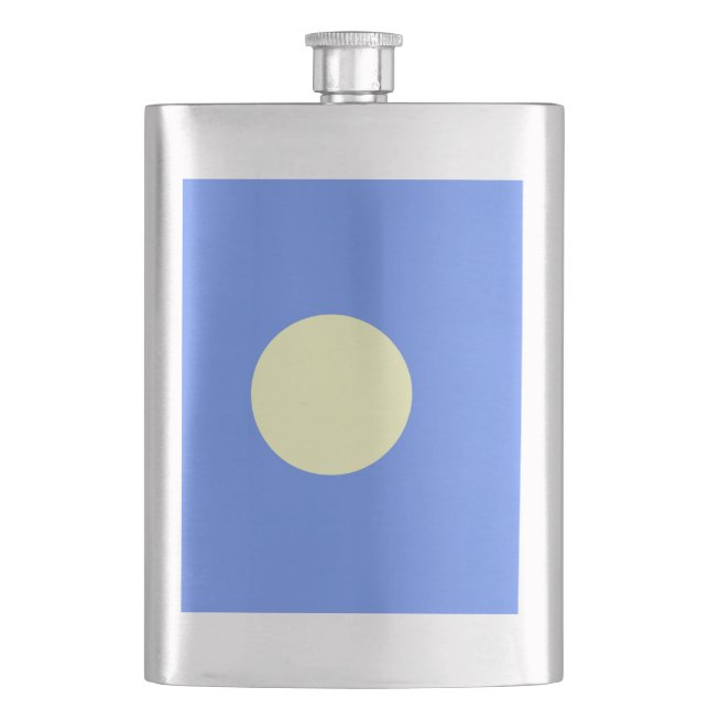 Palau flag hip flask (Front)