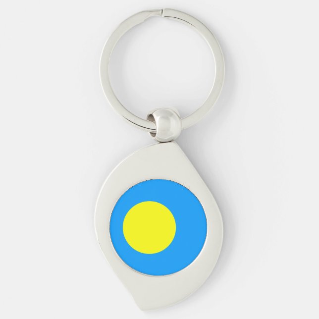 Palau Flag Key Ring (Front)