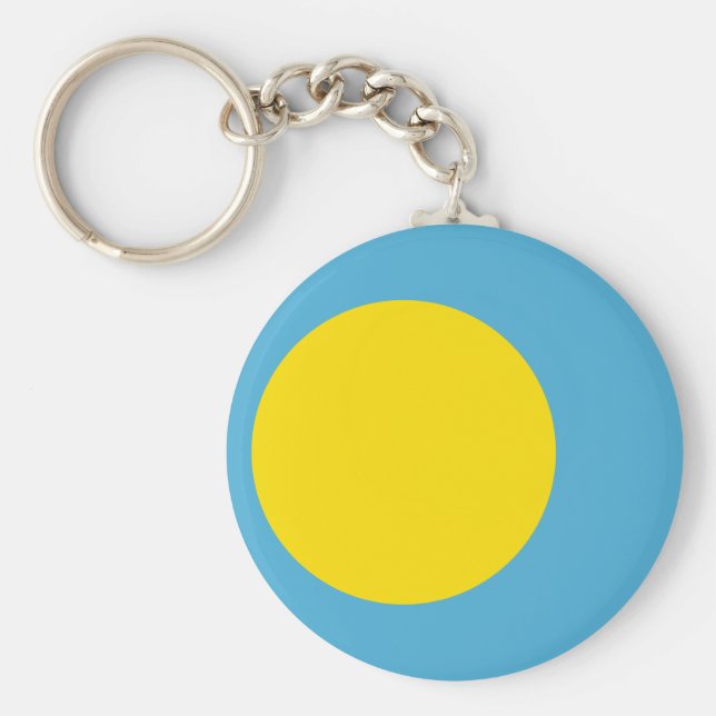 Palau Flag Key Ring (Front)