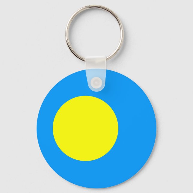 Palau Flag Key Ring (Front)