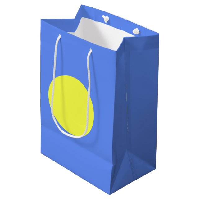 Palau flag medium gift bag (Front Angled)