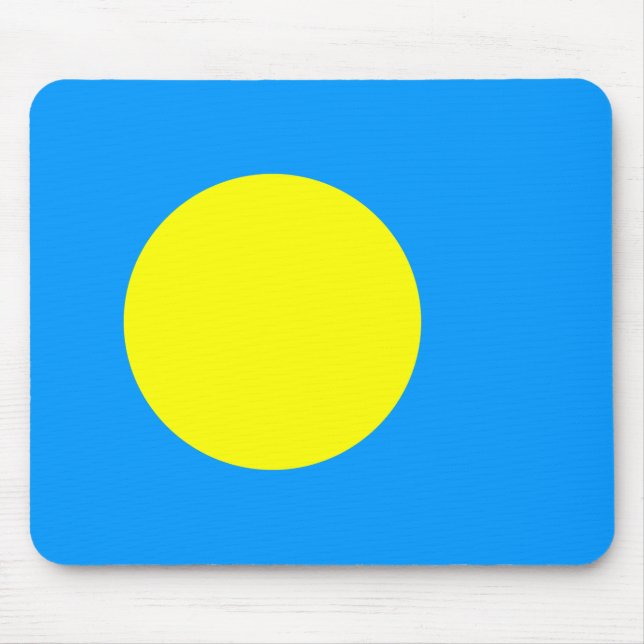 Palau Flag Mouse Mat (Front)