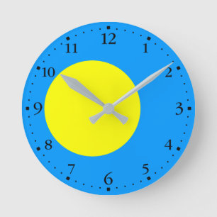 Palau Flag Round Clock