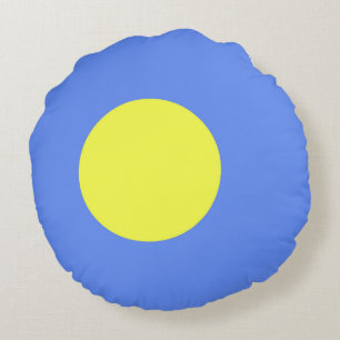 Palau flag round cushion