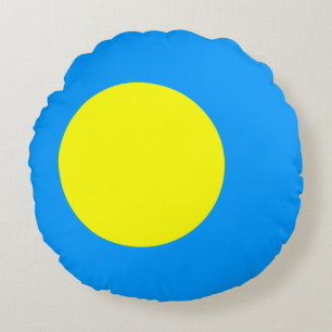 Palau Flag Round Cushion