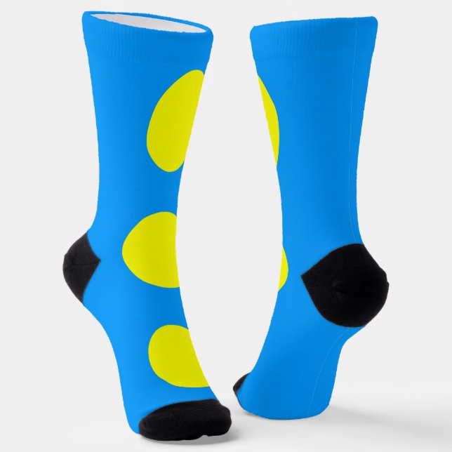 Palau Flag Socks (Angled)