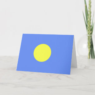 Palau flag thank you card