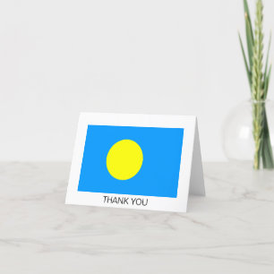 Palau Flag Thank You Card