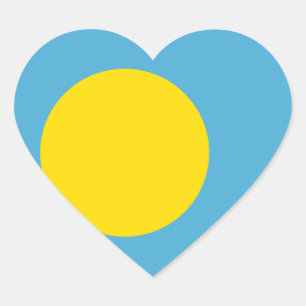 palau heart sticker