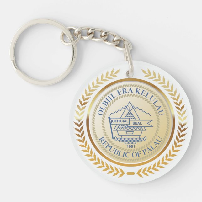 Palau Official Seal Key Ring (Front)
