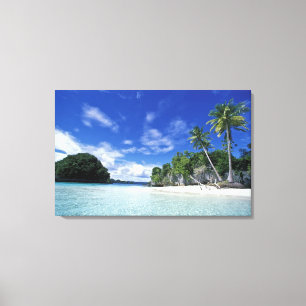 Palau, Rock Islands, Honeymoon Island, World Canvas Print