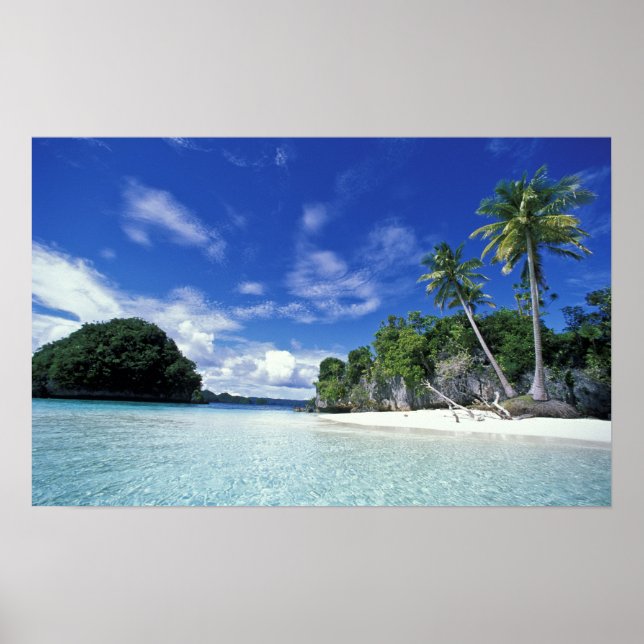 Palau, Rock Islands, Honeymoon Island, World Poster (Front)