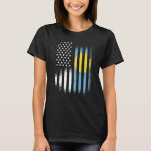 Palauan American Patriot Grown Country USA Flags S T-Shirt