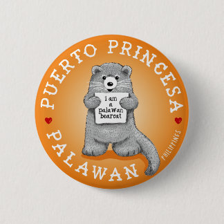 Palawan Bearcat  6 Cm Round Badge