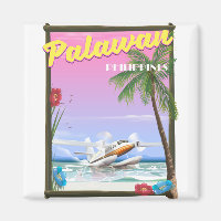 Palawan Philippines flight poster