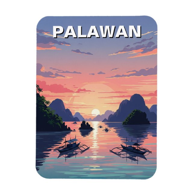 Palawan Philippines Travel Magnet (Vertical)