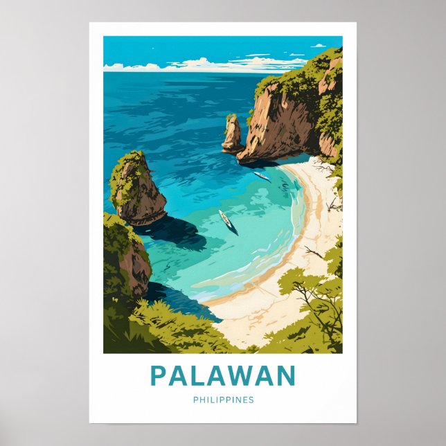 Palawan Philippines Travel Print (Front)