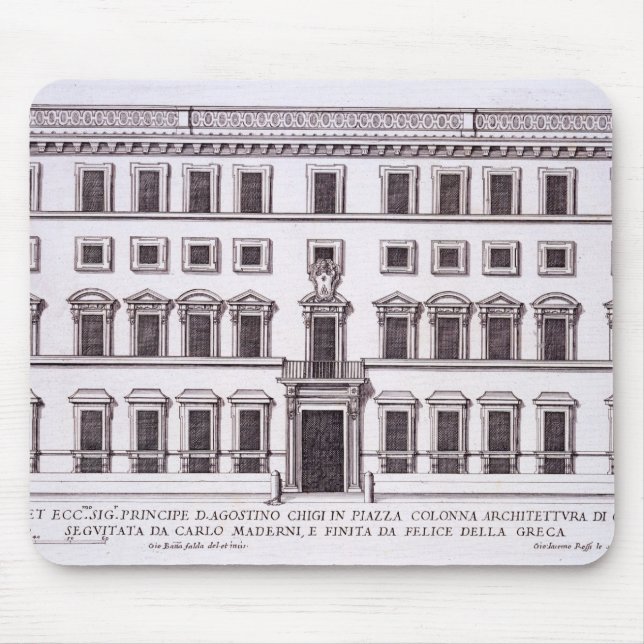 Palazzo Chigi, Piazza Colonna, Rome, from 'Palazzi Mouse Mat (Front)