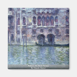 Palazzo Da Mula Venice By Claude Monet Magnet
