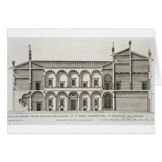 Palazzo di Santo Spirito, from 'Palazzi di Roma', (Front Horizontal)