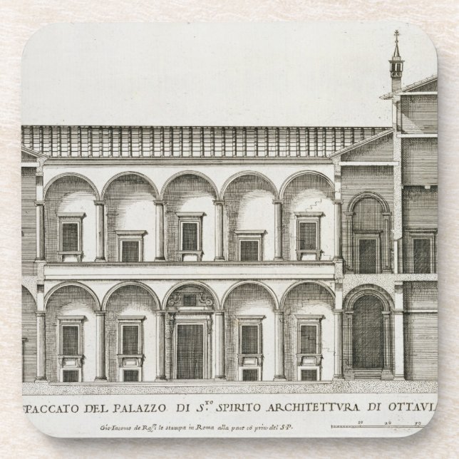 Palazzo di Santo Spirito, from 'Palazzi di Roma', Coaster (Front)