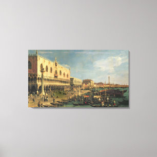 Palazzo Ducale and the Riva degli Schiavoni, Venic Canvas Print