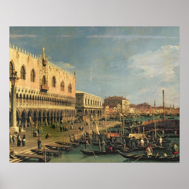 Palazzo Ducale and the Riva degli Schiavoni, Venic Poster (Front)