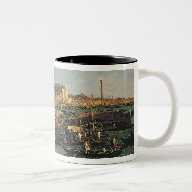 Palazzo Ducale and the Riva degli Schiavoni, Venic Two-Tone Coffee Mug (Right)