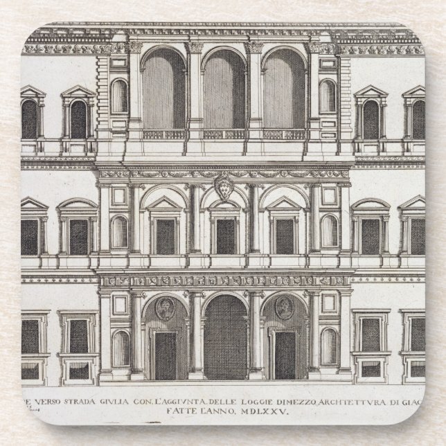 Palazzo Farnese, from 'Palazzi di Roma', part I, p Coaster (Front)
