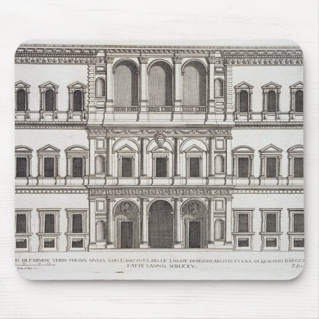 Palazzo Farnese, from 'Palazzi di Roma', part I, p Mouse Mat (Front)