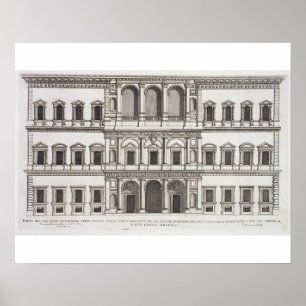 Palazzo Farnese, from 'Palazzi di Roma', part I, p Poster