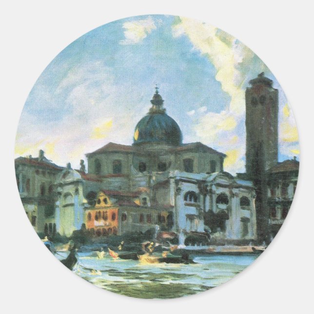 Palazzo Labia, Venice by John Singer Sargent Classic Round Sticker (Front)