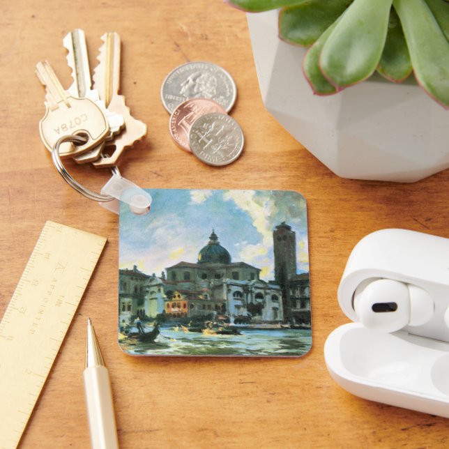 Palazzo Labia, Venice by John Singer Sargent Key Ring (Desk)
