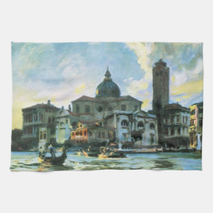 Palazzo Labia, Venice by John Singer Sargent Tea Towel