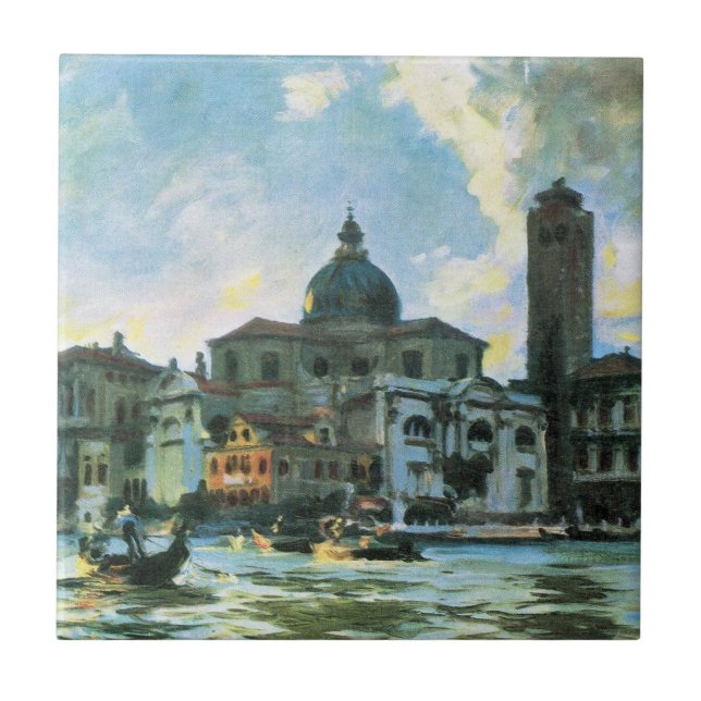 Palazzo Labia, Venice by John Singer Sargent Tile (Front)