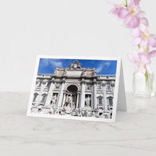 Palazzo Poli And Trevi Fountain, Rome Card