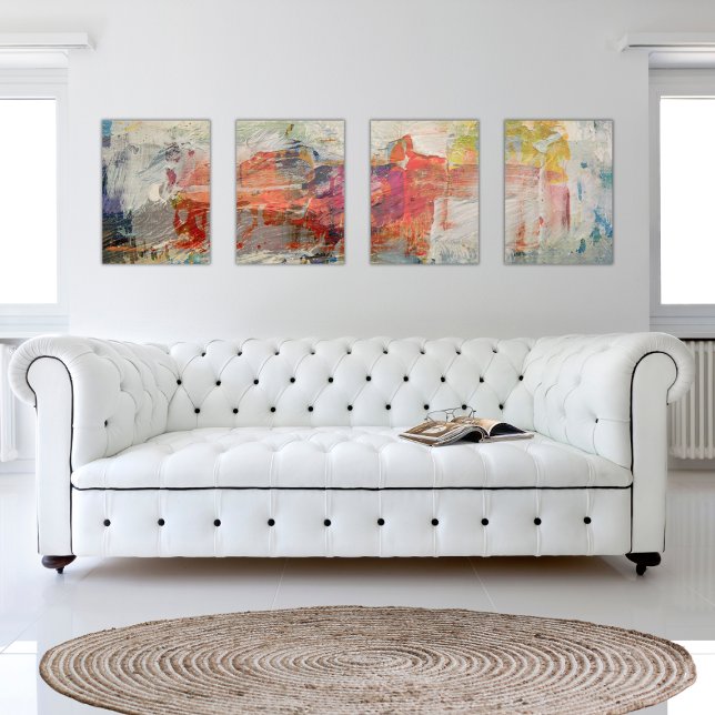 Pale Abstract Four Piece Print Set (Creator Uploaded)