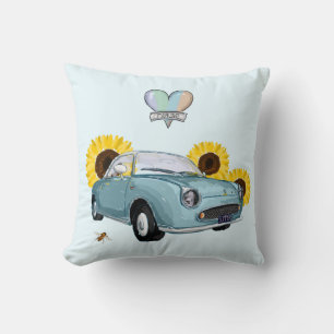 Pale Aqua Figaro pillow