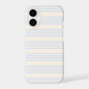 Pale blue and beige five stripes pattern