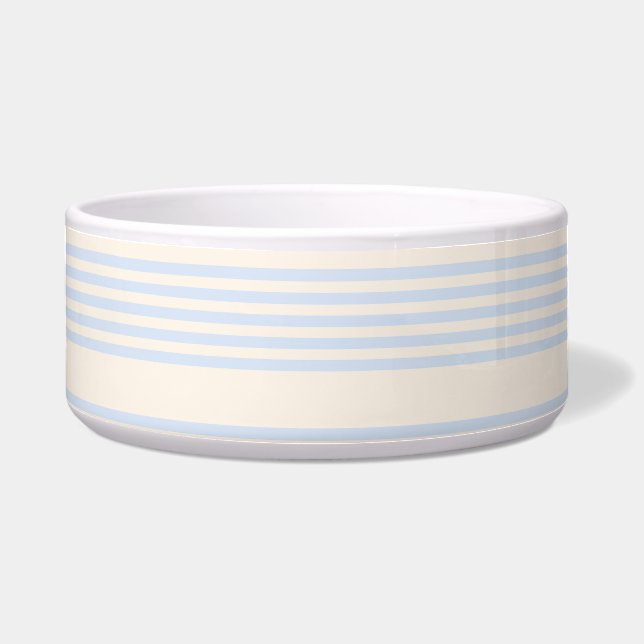 Pale blue and beige five stripes pattern (Front)