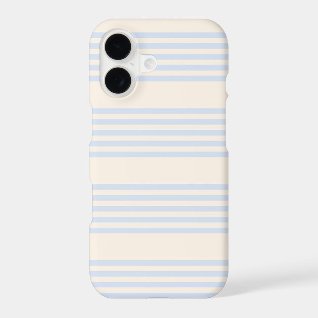 Pale blue and beige five stripes pattern (Back)