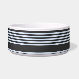 Pale blue and charcoal five stripes pattern