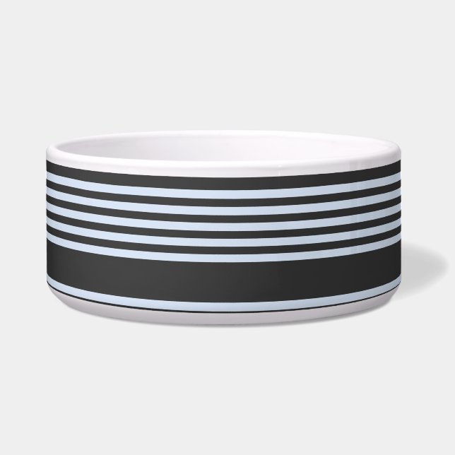 Pale blue and charcoal five stripes pattern (Front)
